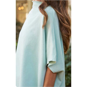 New Frank & Eileen Dewberry Mineral Wash Capelet Sweatshirt OS